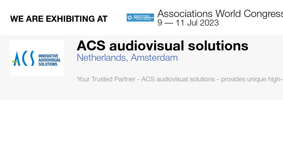 ACS audiovisual solutions
