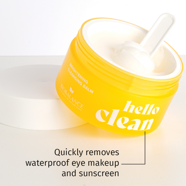 HELLO CLEAN 3-IN-1 BRIGHTENING CLEANSING BALM WITH PURE VITAMIN C
