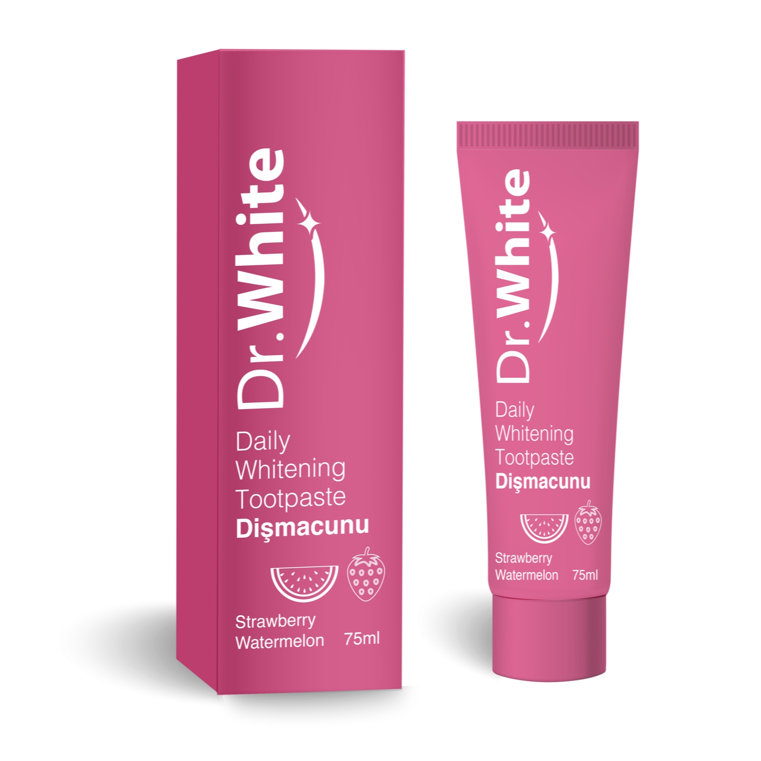 Dr.White Fan Favorite Flavor Daily Whitening Toothpaste 75ml ...