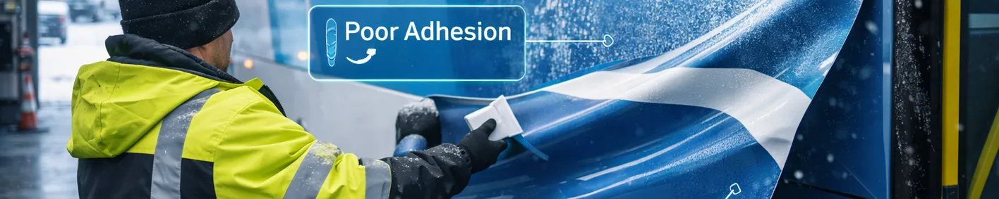 Cold weather exposes vulnerabilities in bus exterior vinyl applications Cold weather exposes vulnerabilities in bus exterior vinyl applications