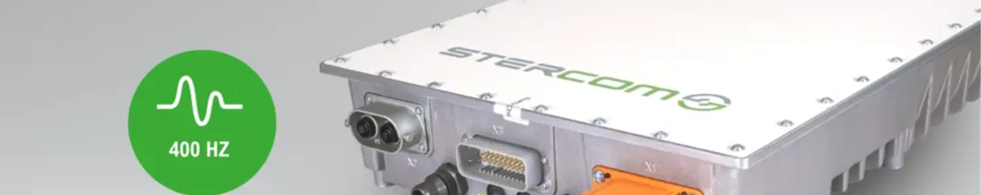 Stercom adds 400 Hz input support to 22 kW onboard charger for multi infrastructure applications Stercom adds 400 Hz input support to 22 kW onboard charger for multi infrastructure applications