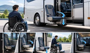 Swivel Lifting Seats Offer an Alternative Accessibility Solution for High-Floor Coaches Swivel Lifting Seats Offer an Alternative Accessibility Solution for High-Floor Coaches