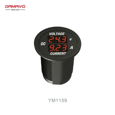 Digital Voltmeter Ammeter 6-30V DC– 0-10A Panel Mount Current Voltage Meter with Red LED for Marine RV Truck Digital Voltmeter Ammeter 6-30V DC– 0-10A Panel Mount Current Voltage Meter with Red LED for Marine RV Truck