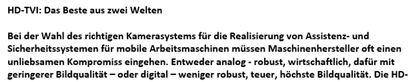 HD-TVI: Das Beste aus zwei Welten HD-TVI: Das Beste aus zwei Welten
