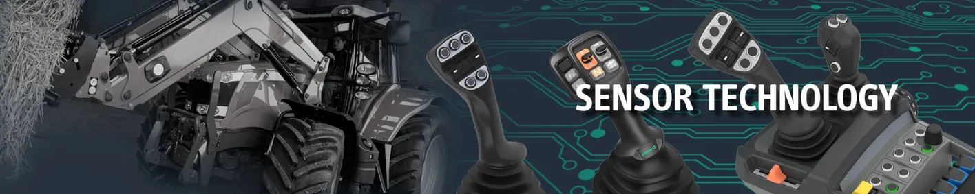 Come and experience the robust Joystick JE for yourself on the simulator in Hall 17, Stand A31 Come and experience the robust Joystick JE for yourself on the simulator in Hall 17, Stand A31