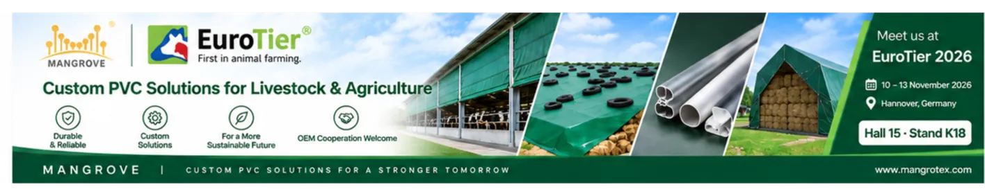 Meet MANGROVE at EuroTier 2026 – Hall 15, Stand K18 Meet MANGROVE at EuroTier 2026 – Hall 15, Stand K18