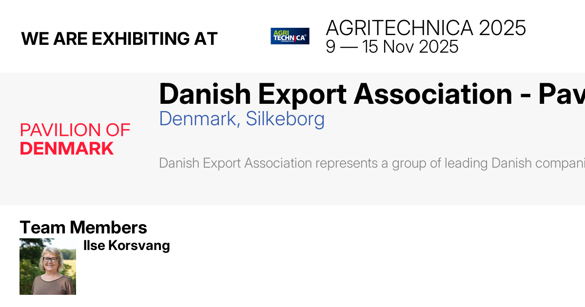 Danish Export Association - Pavilion of Denmark