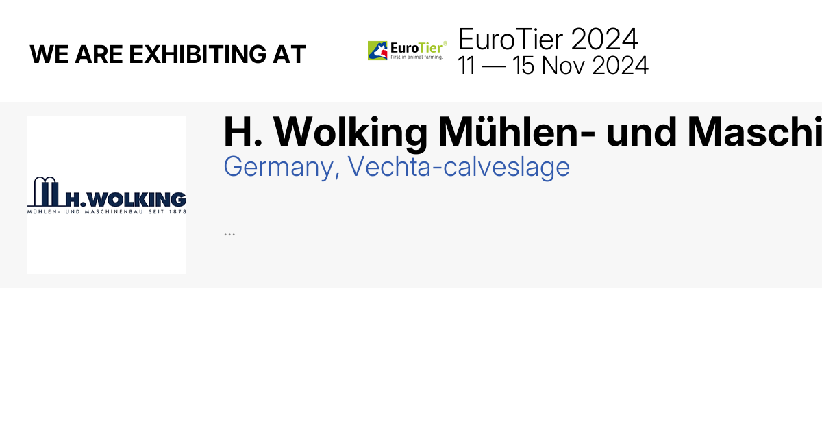 H. Wolking Mühlen- und Maschinenbau GmbH & Co. KG