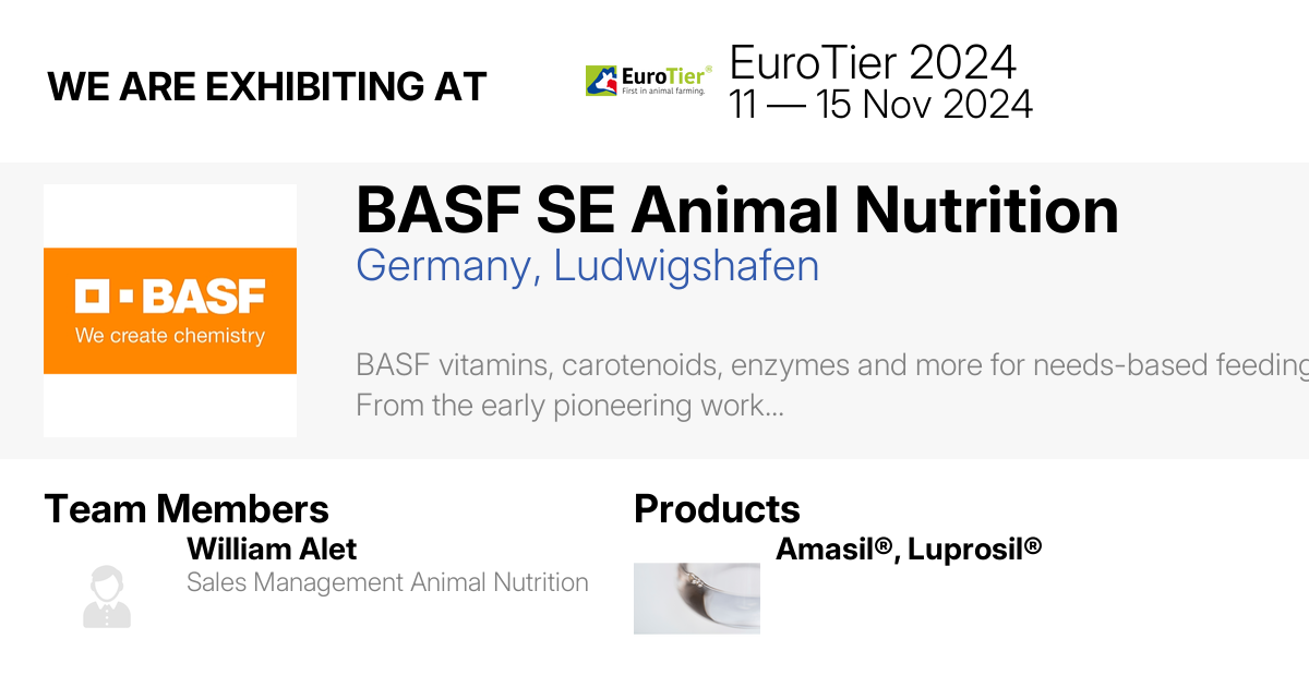 BASF SE Animal Nutrition
