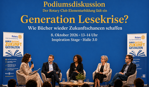 Podiumsdiskussion: Generation Lesekrise? - Wie Bücher wieder Zukunftschancen schaffen