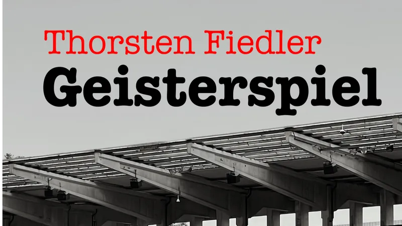 Autor Thorsten Fiedler signiert seinen neuen Krimi "Geisterspiel"