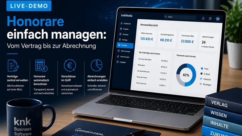 Honorare einfach managen: Vom Vertrag bis zur Abrechnung 2 - Live-Demo
