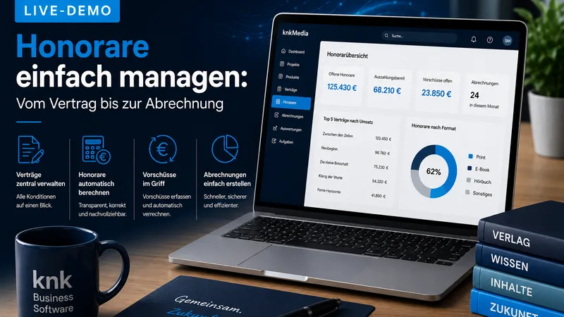 Honorare einfach managen: Vom Vertrag bis zur Abrechnung 4 - Live-Demo