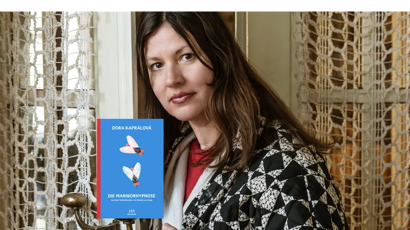 Dora Kaprálová mit ihrem preisgekrönten Roman „Die Mariborhypnose“