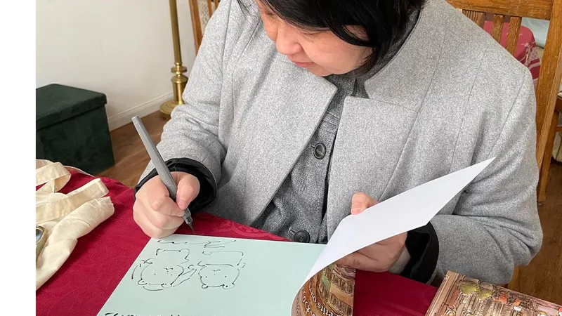 Book signing by Midori Harada