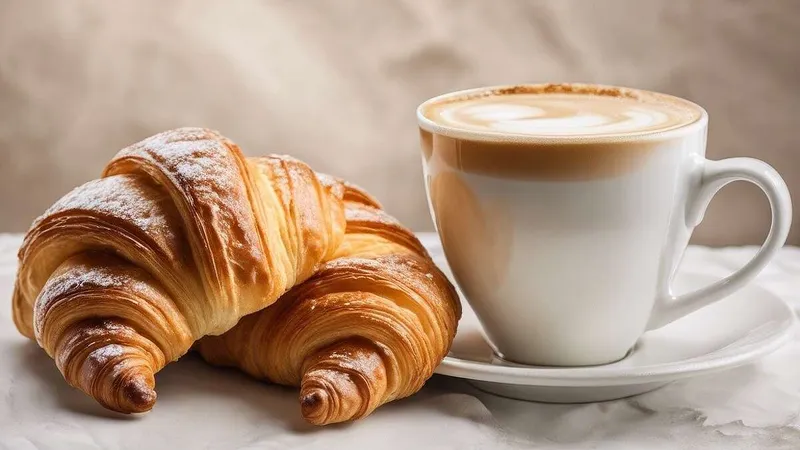 Café & Croissants - Frühstück / “pétit dejeuner” zum Tagesstart