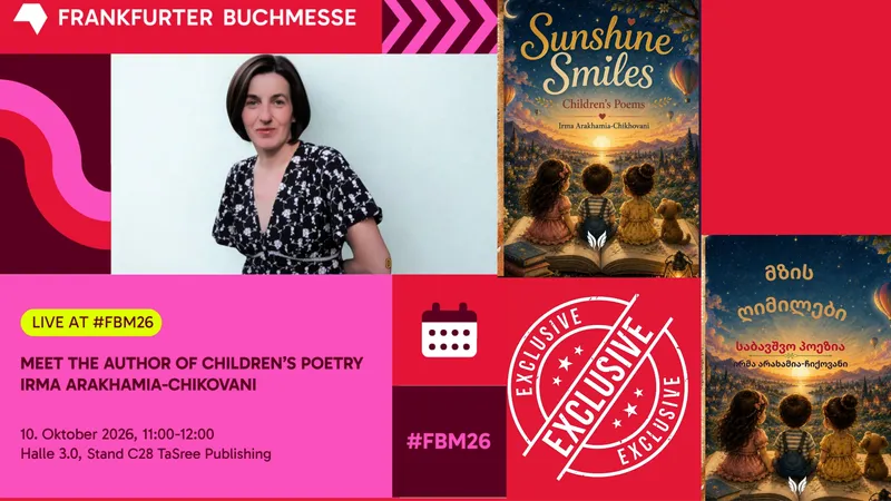 Meet the Author: Irma Arakhamia-Chikovani — Sunshine Smiles Makes Its FBM Debut