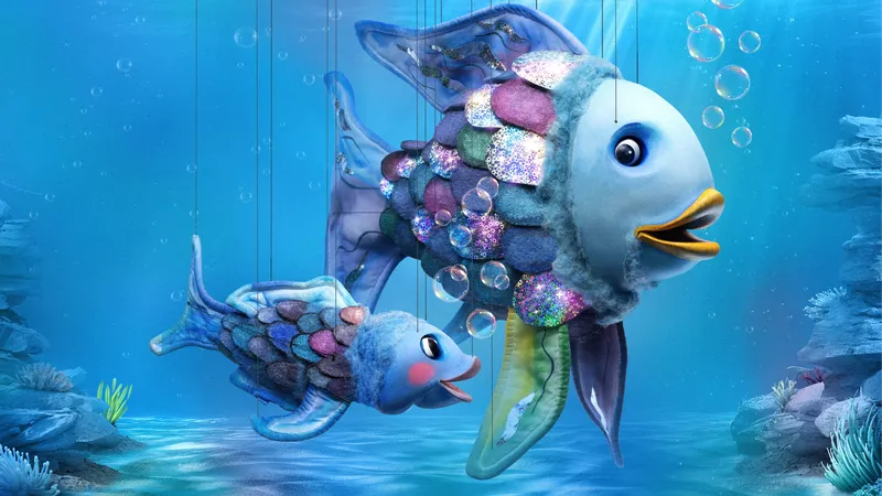 Der Regenbogenfisch - Lesung von Marcus Pfister mit den Original-Puppen aus dem Kinofilm der Augsburger Puppenkiste