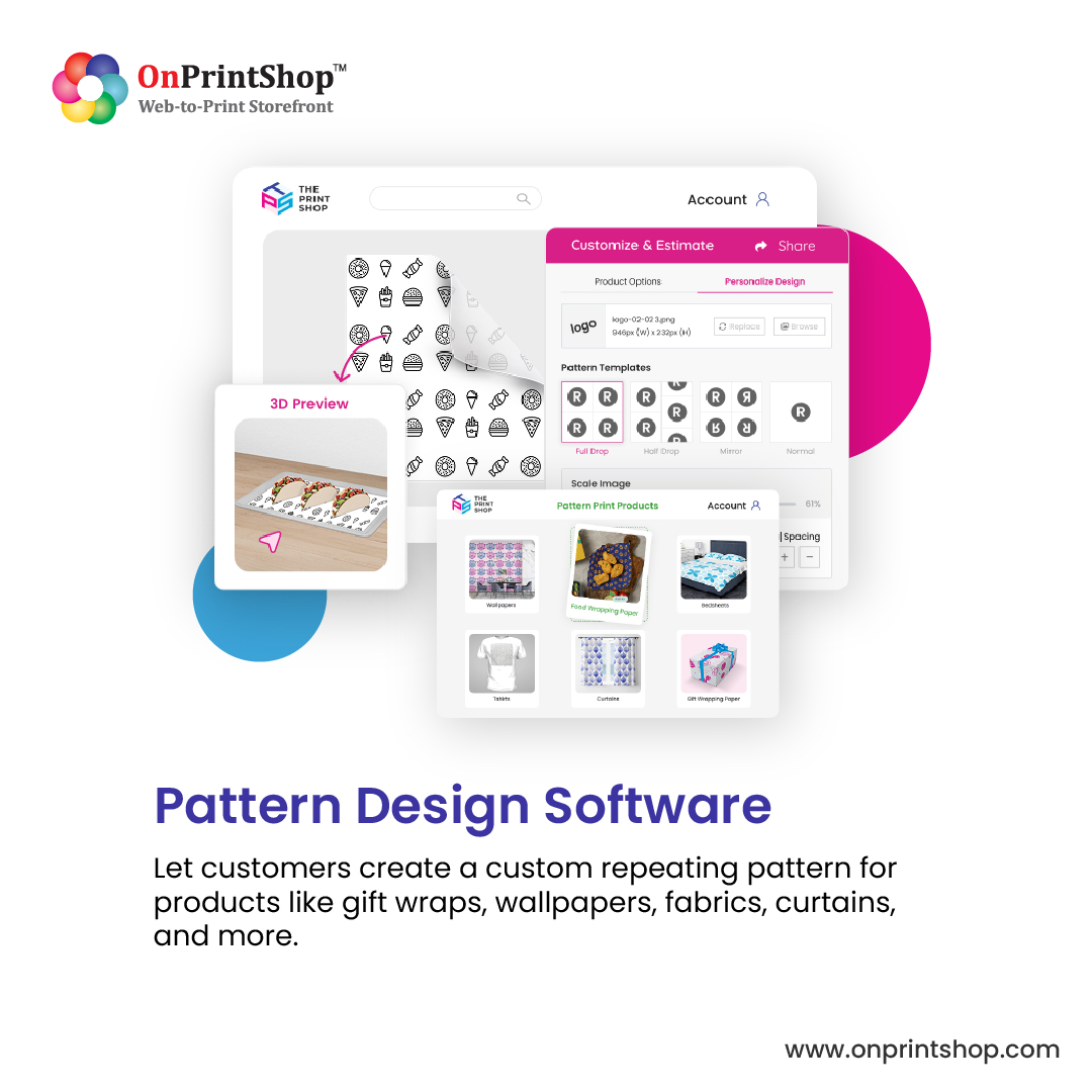Pattern Print Software for Custom Fabric & Wall Art