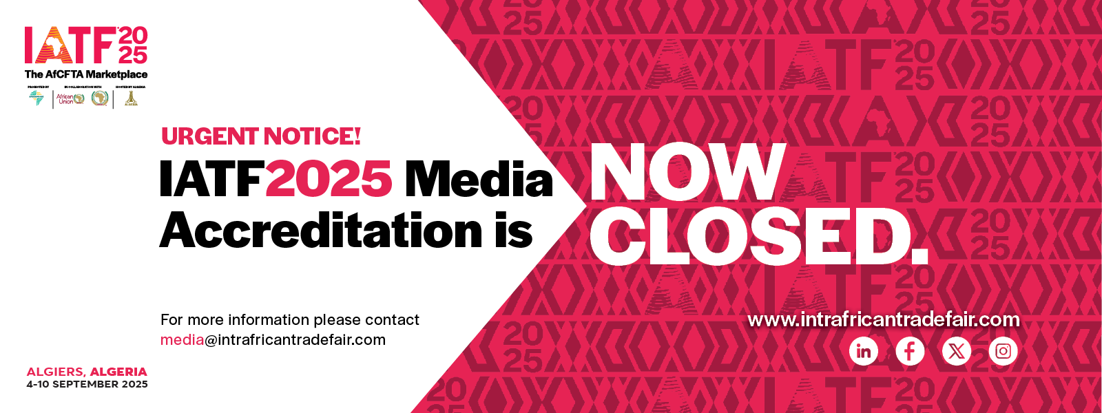 IATF2025 Media Accreditation – Applications Closed (21 Aug 2025)