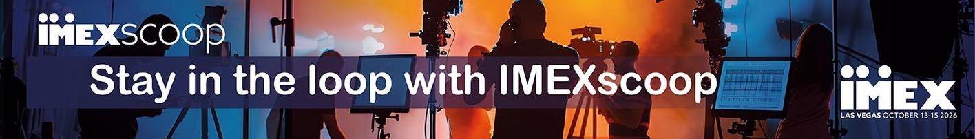 IMEX branded web banner promoting the IMEXscoop. Click to read show news.