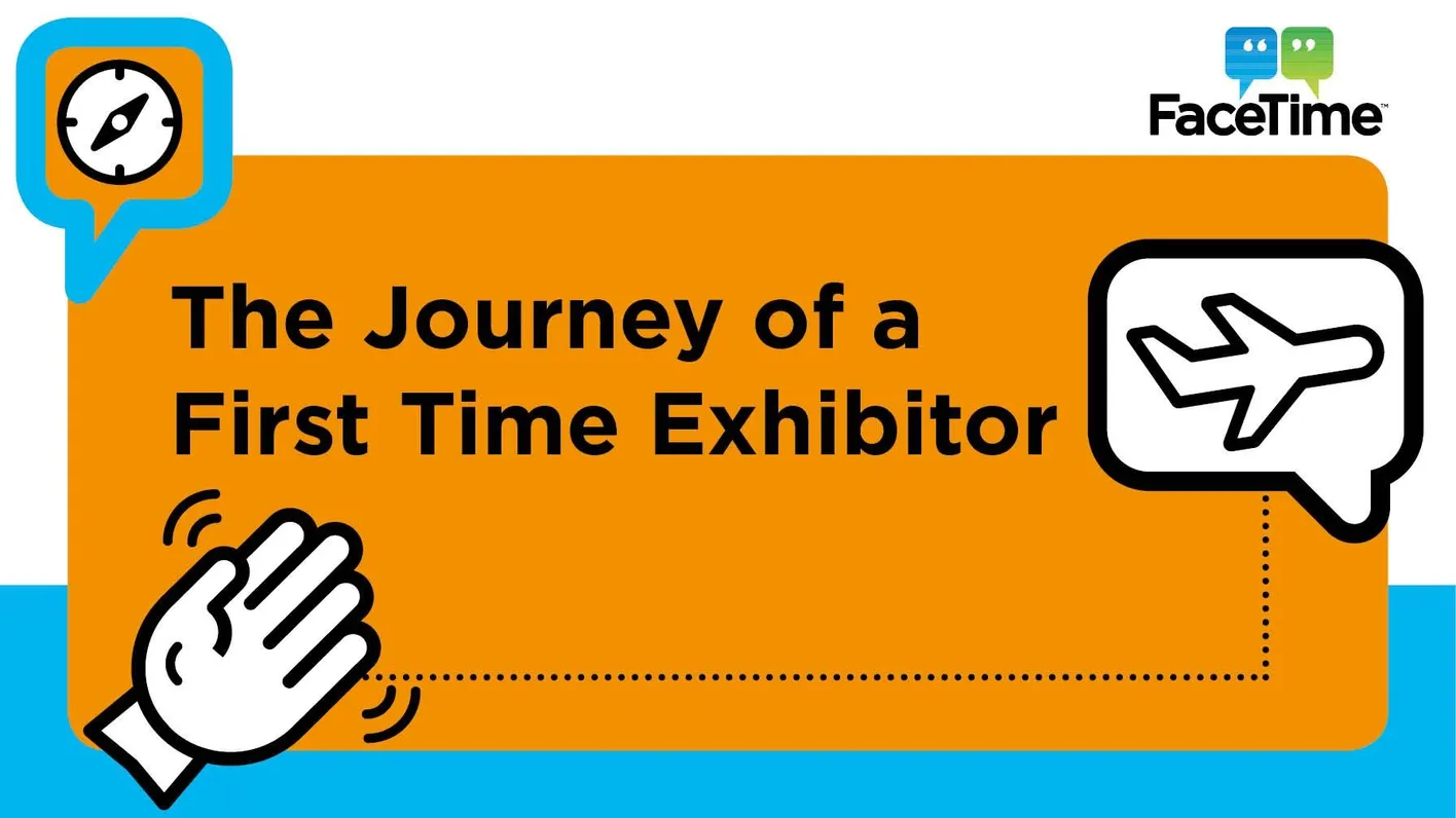 Promotional image for the first time exhibitor guide