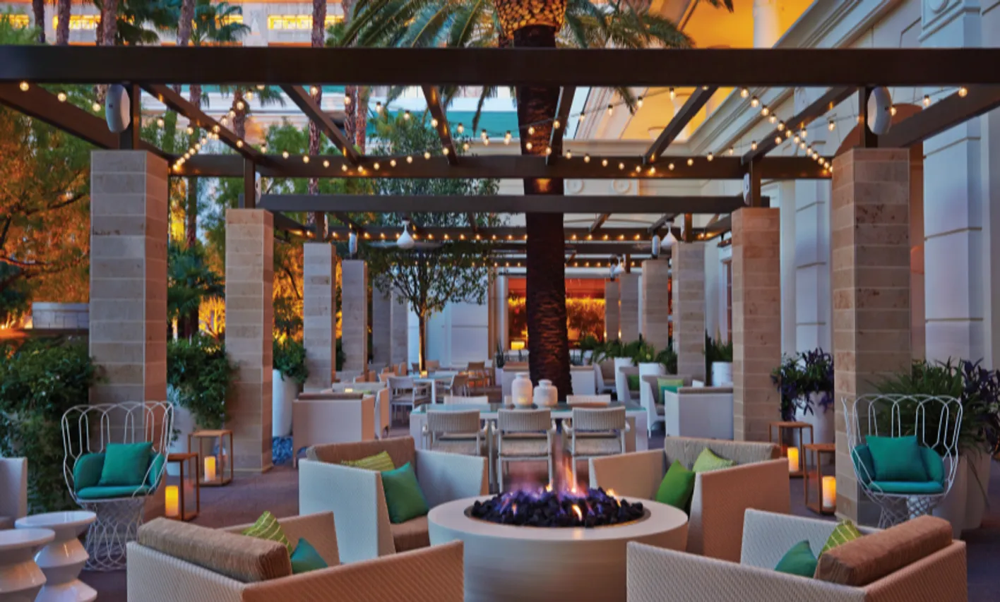 Exclusive outdoor setting at mandalay bay 