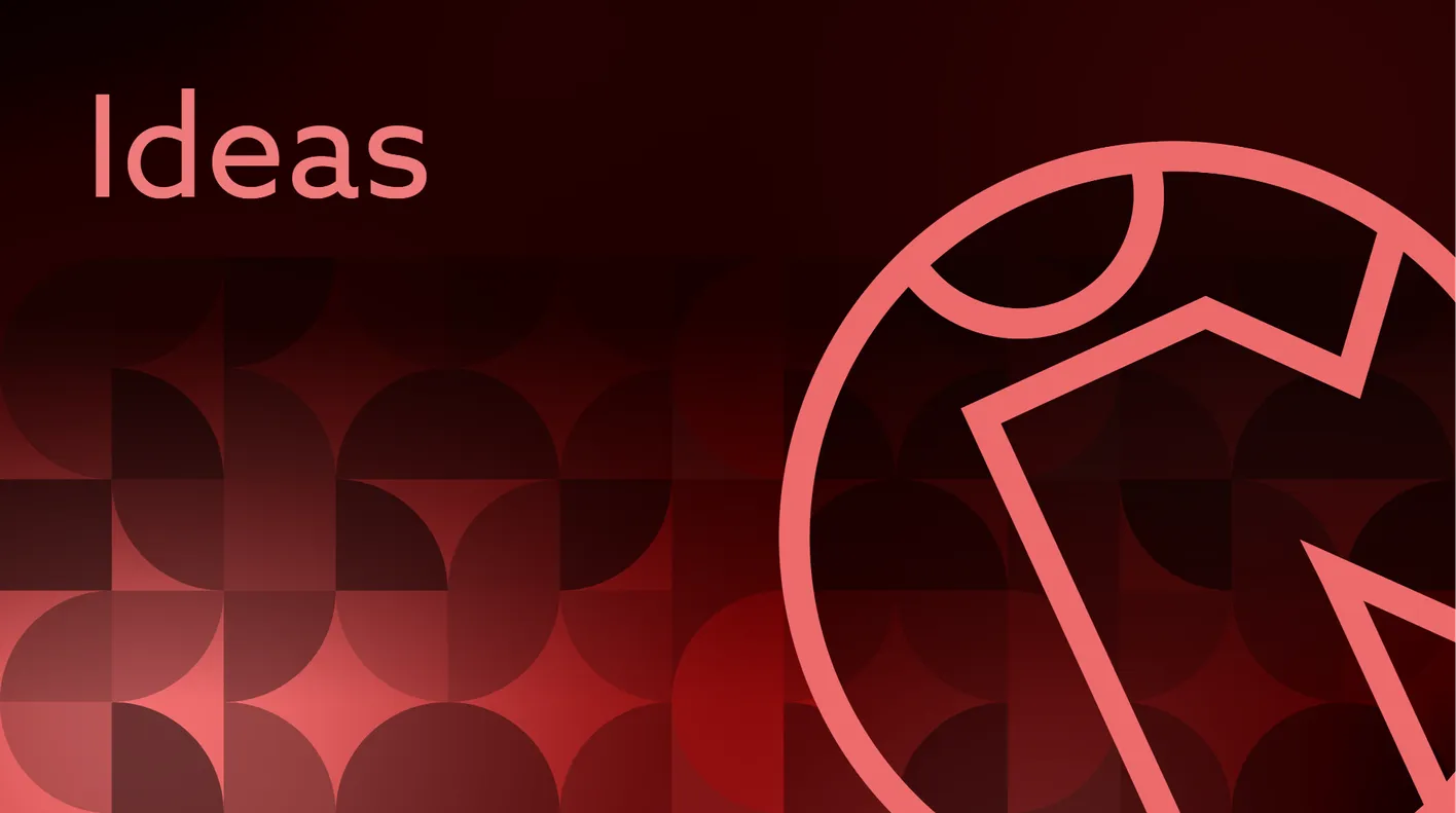 Branded graphic highlighting ideas location 