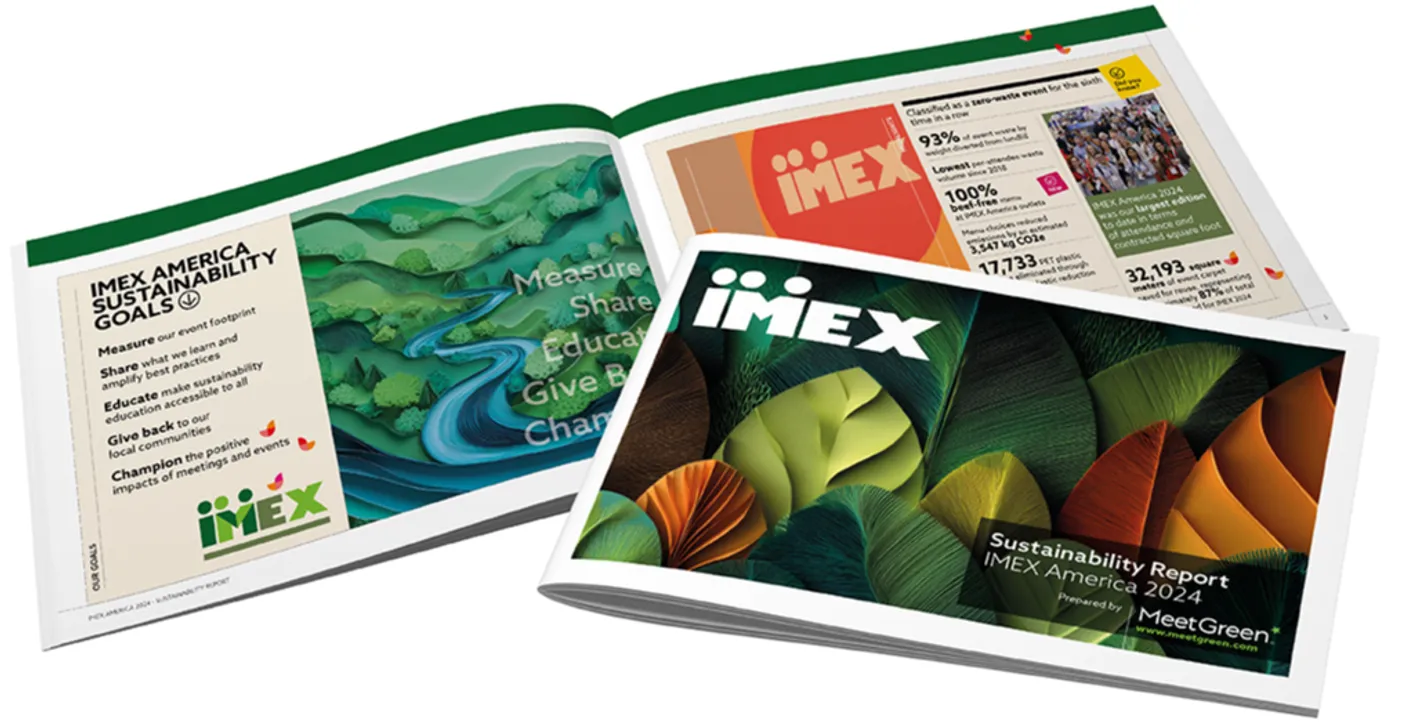IMEX sustainability report booklet