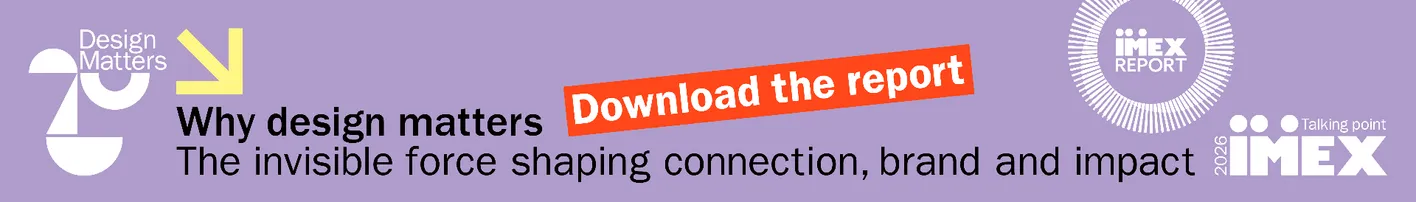 IMEX branded web banner promoting the Design Matters report, click to access download.