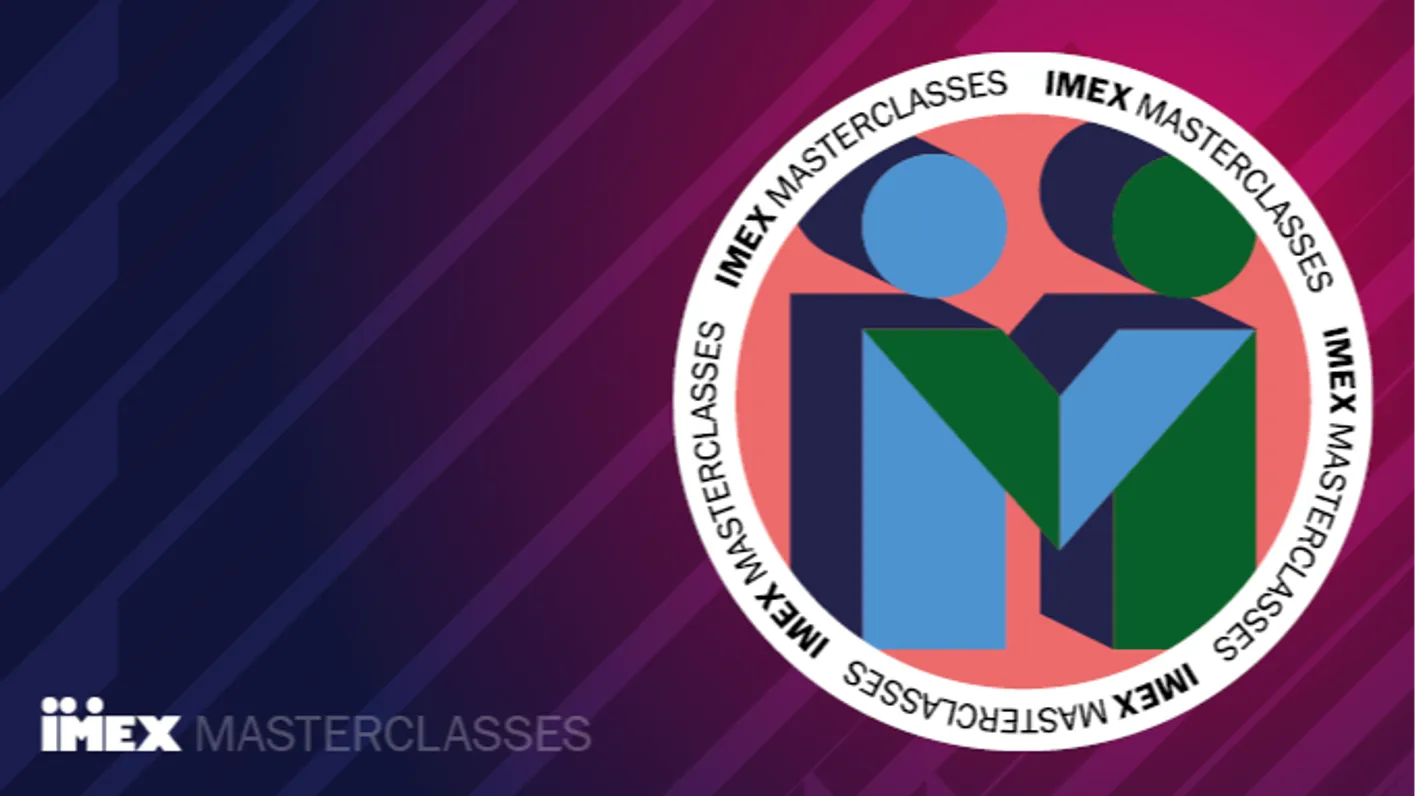 IMEX Masterclass branded asset promoting the series of videos for exhibitors