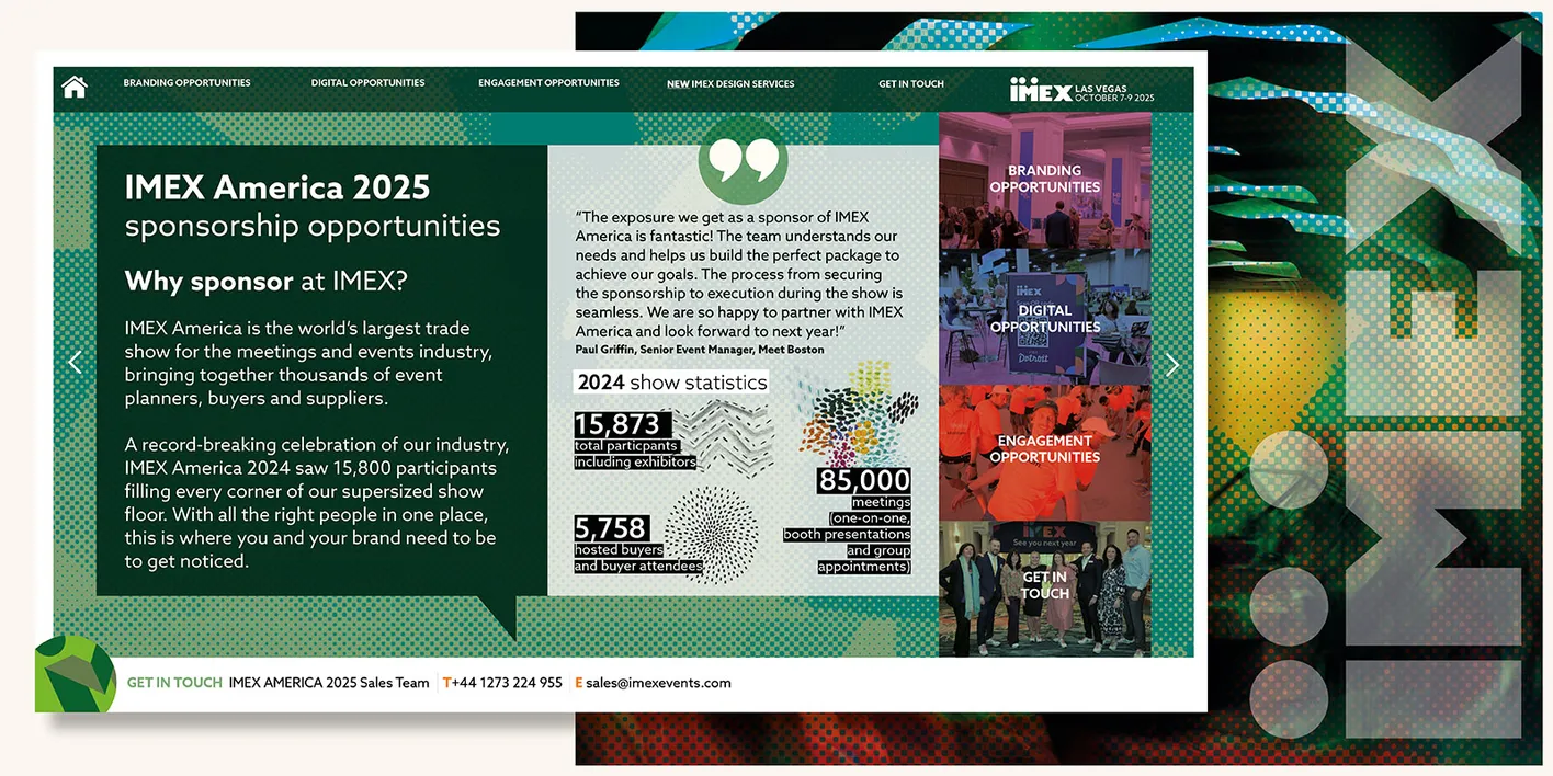 Branded collage of the sponsorship brochure