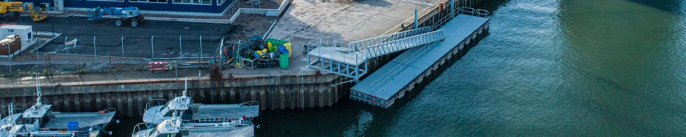 New CTV pontoon for Scotland’s largest windfarm New CTV pontoon for Scotland’s largest windfarm