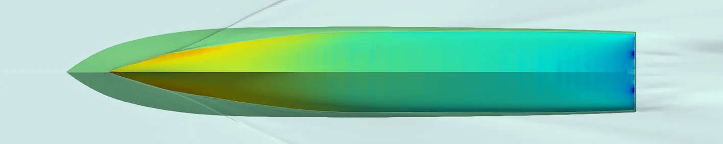 Semi-displacement hull optimisation using CFD Semi-displacement hull optimisation using CFD