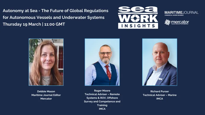 Autonomy at Sea - the Future of Global Regulations for Autonomous Vessels and Underwater Systems