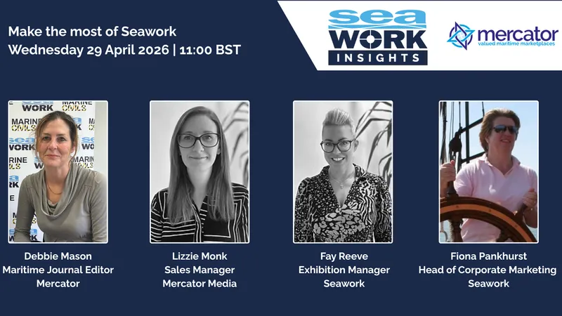 Make the most of Seawork with the Commercial Marine Team - For Exhibitors Only