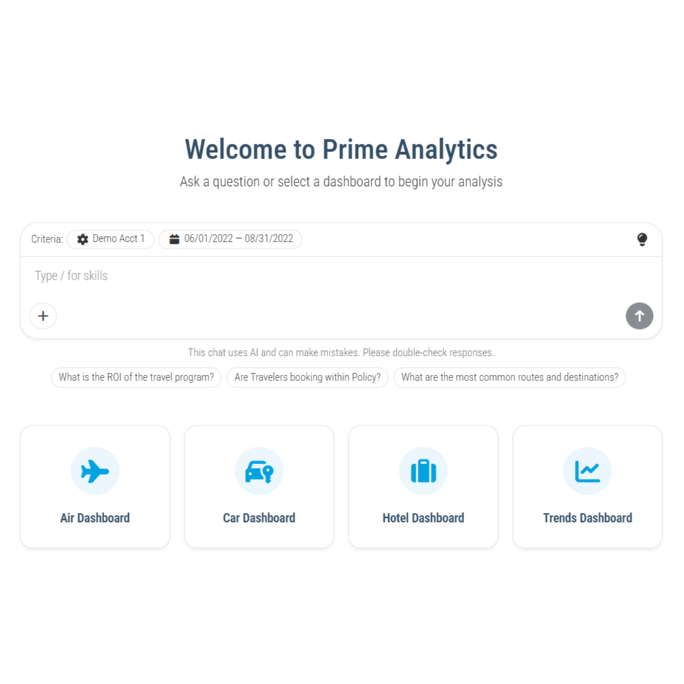 1. Prime AI - Travel & Expense Data Integration, Normalization, & Visualization