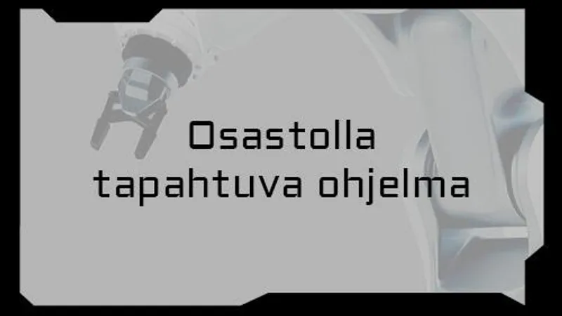 Sandvik Coromant Osaston ohjelma