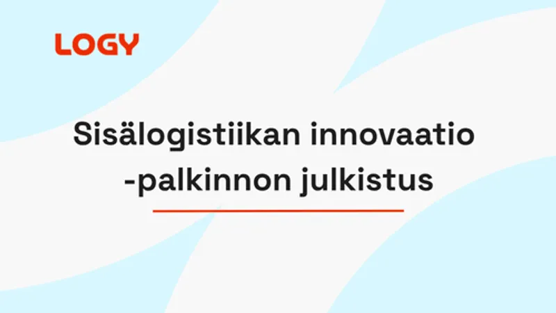 Sisälogistiikan innovaatio -palkinnon julkistus