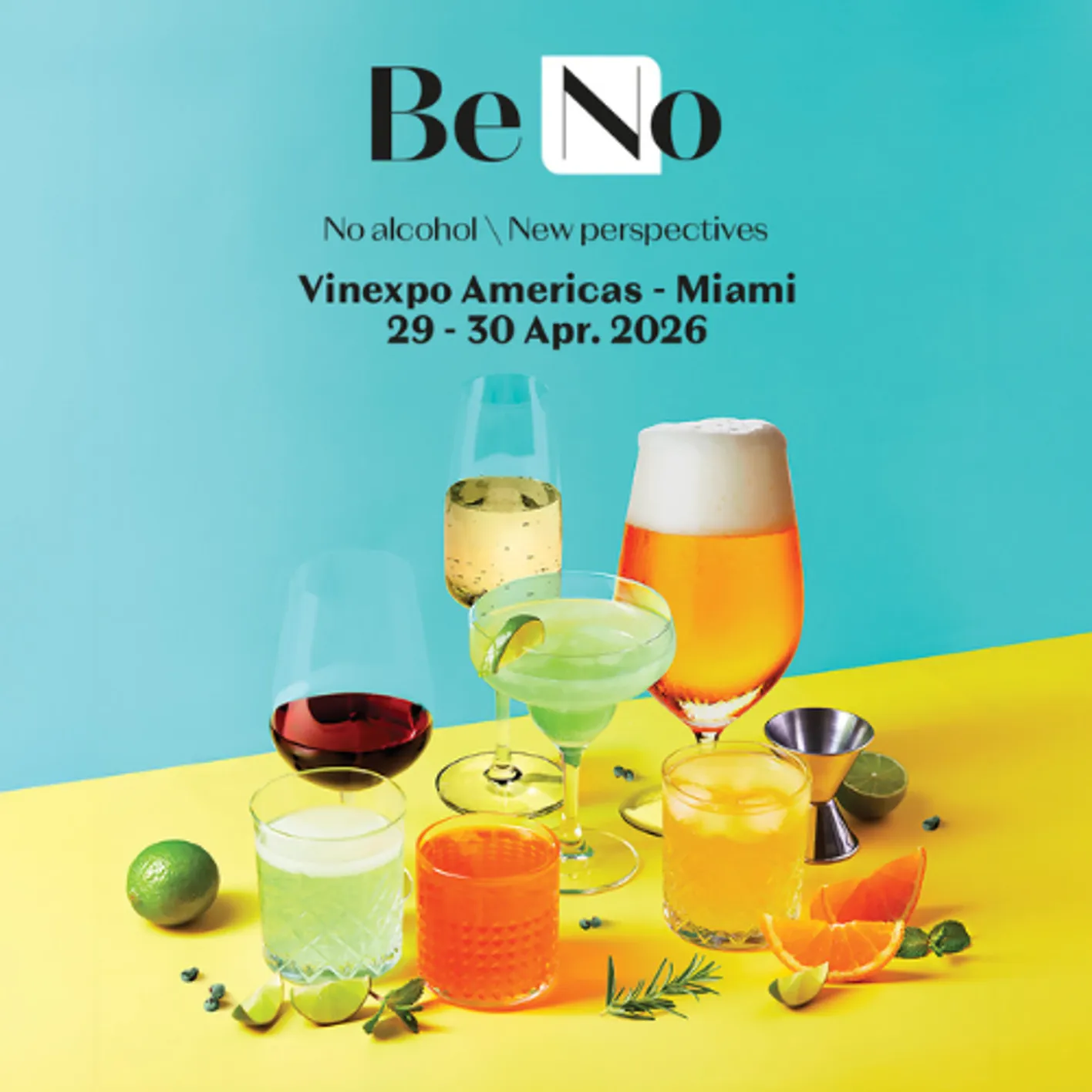 Poster of Be No, the event exclusively for No alcohol professionals.