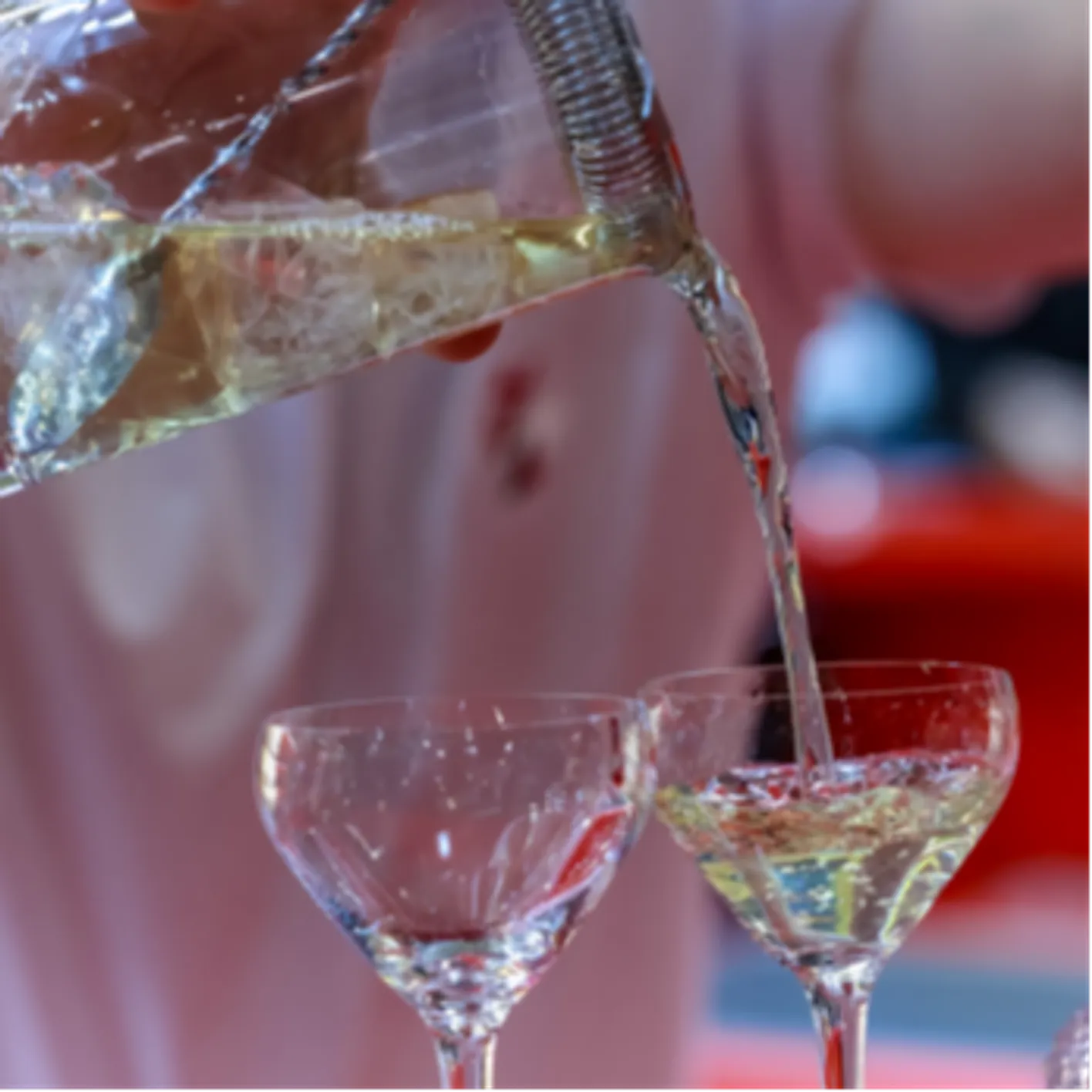 Mocktails and alcohol-free spirits display