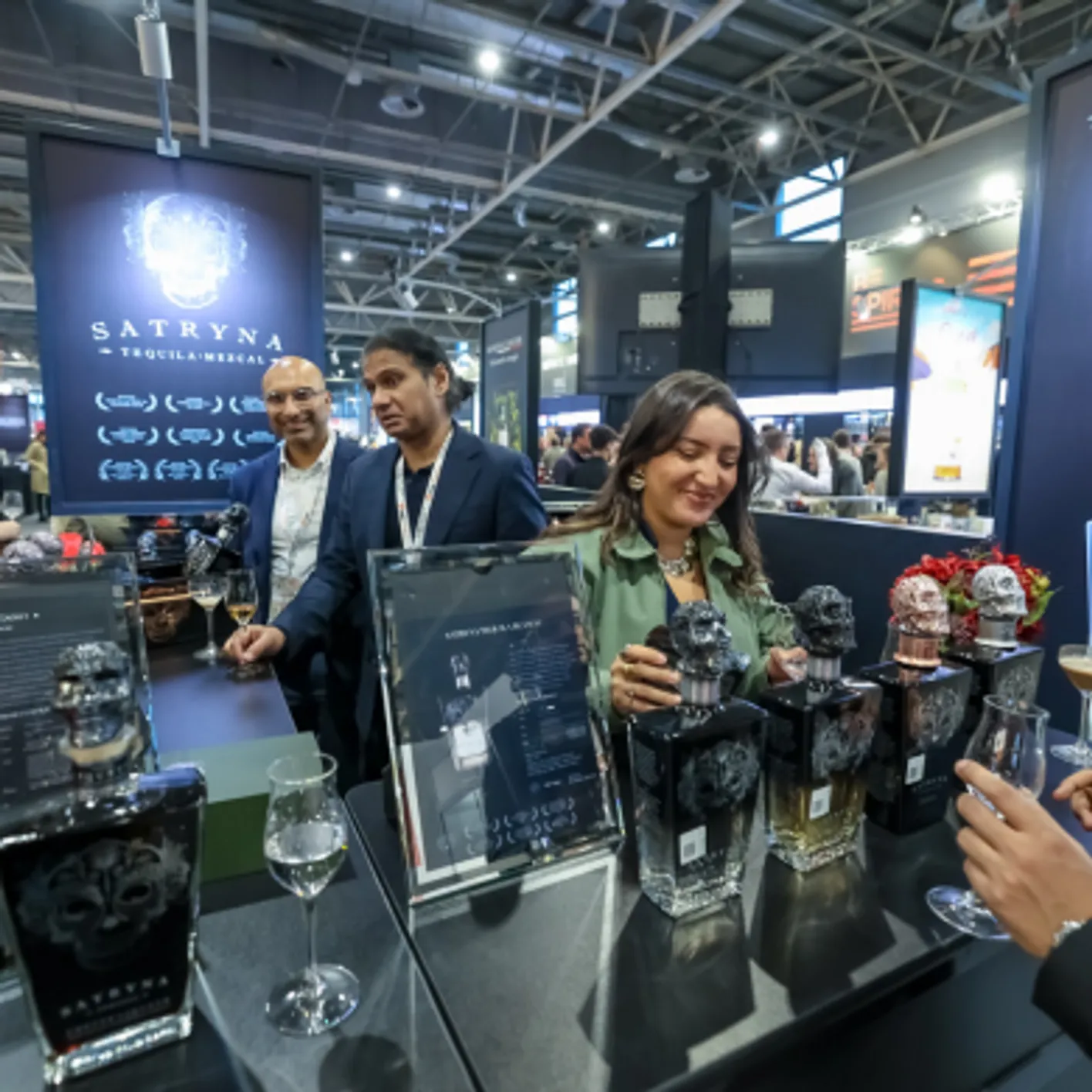 Live activation at Be Spirits — stage and audience