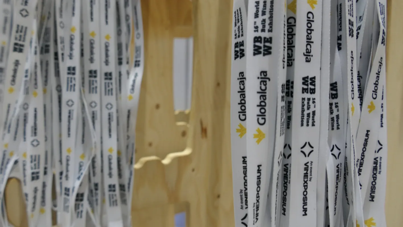 Many lanyards of WBWE exhibition.
