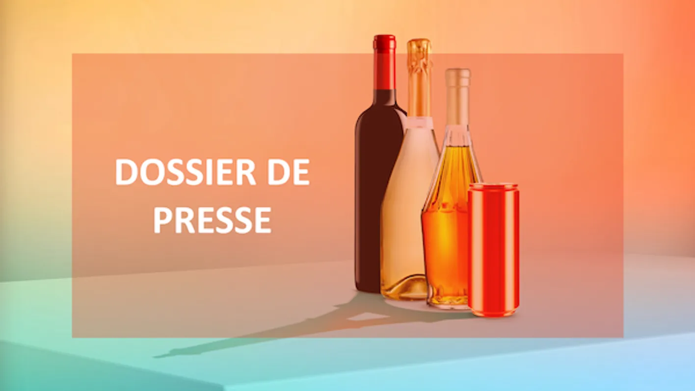 Press release cover image — wine and spirits bottles