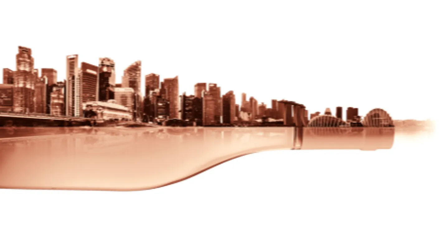 Key event visual of Vinexpo Asia Hong Kong 2026 representing a woman sipping a glass of red wine.