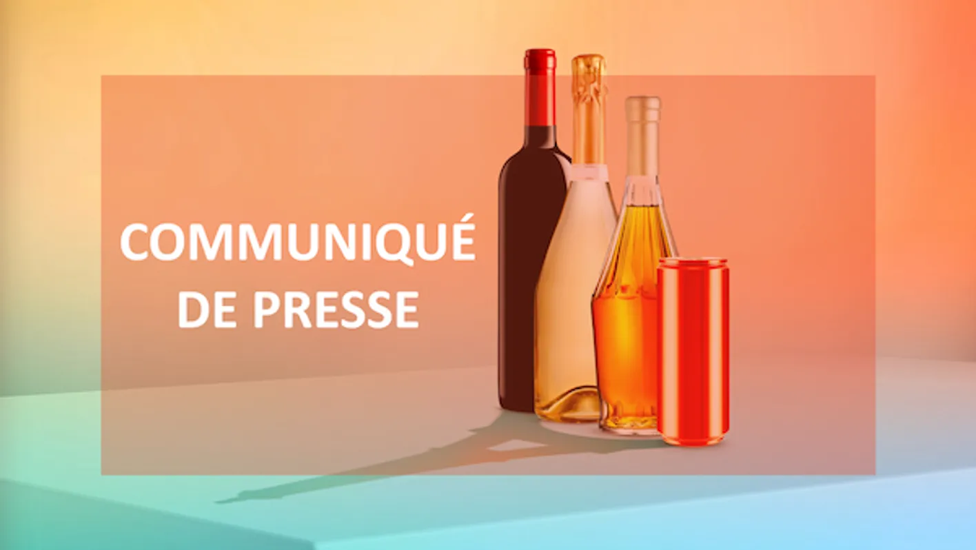 Press release cover image — wine and spirits bottles