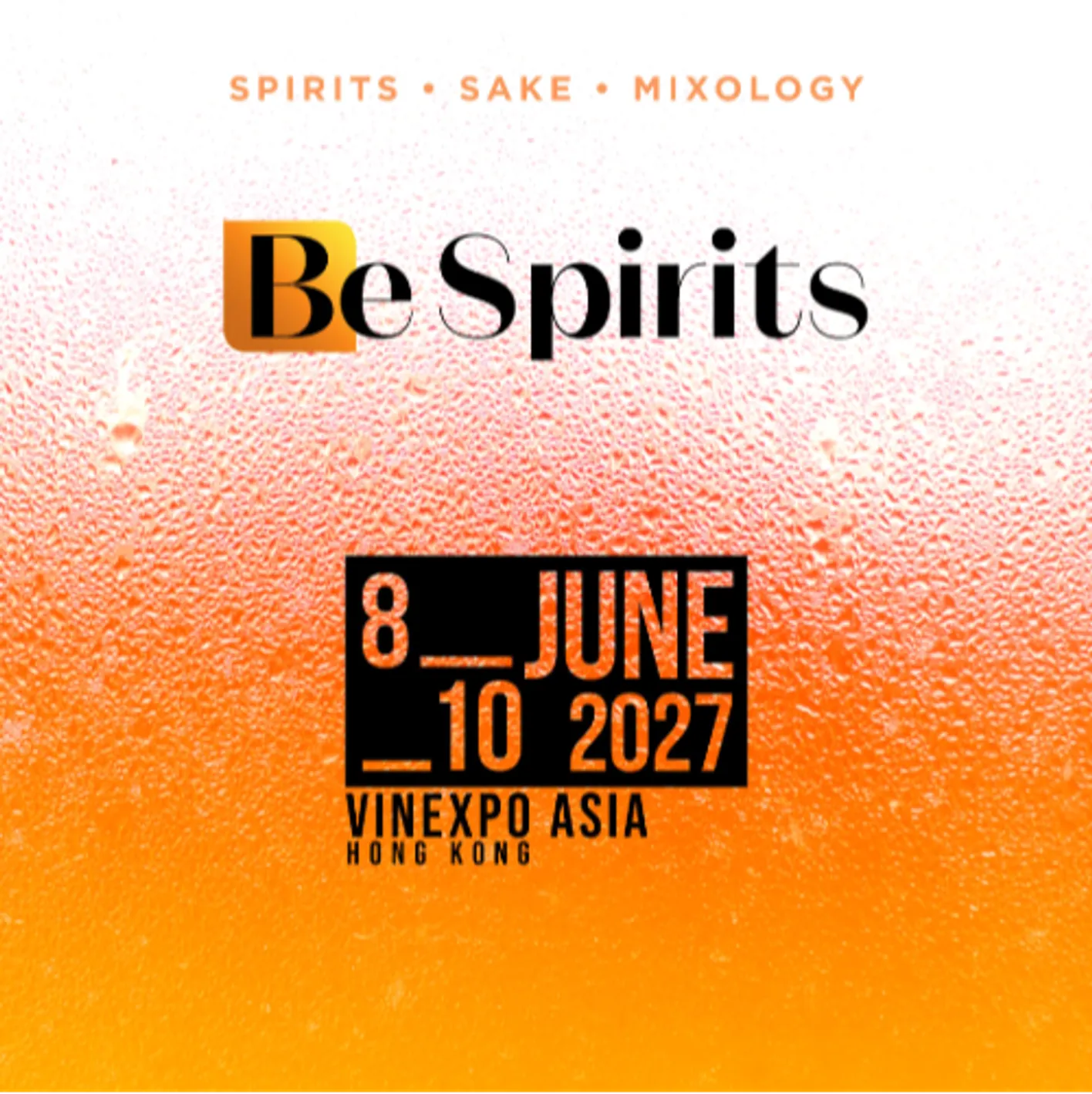 Be Spirits 2026 promotional visual with event dates