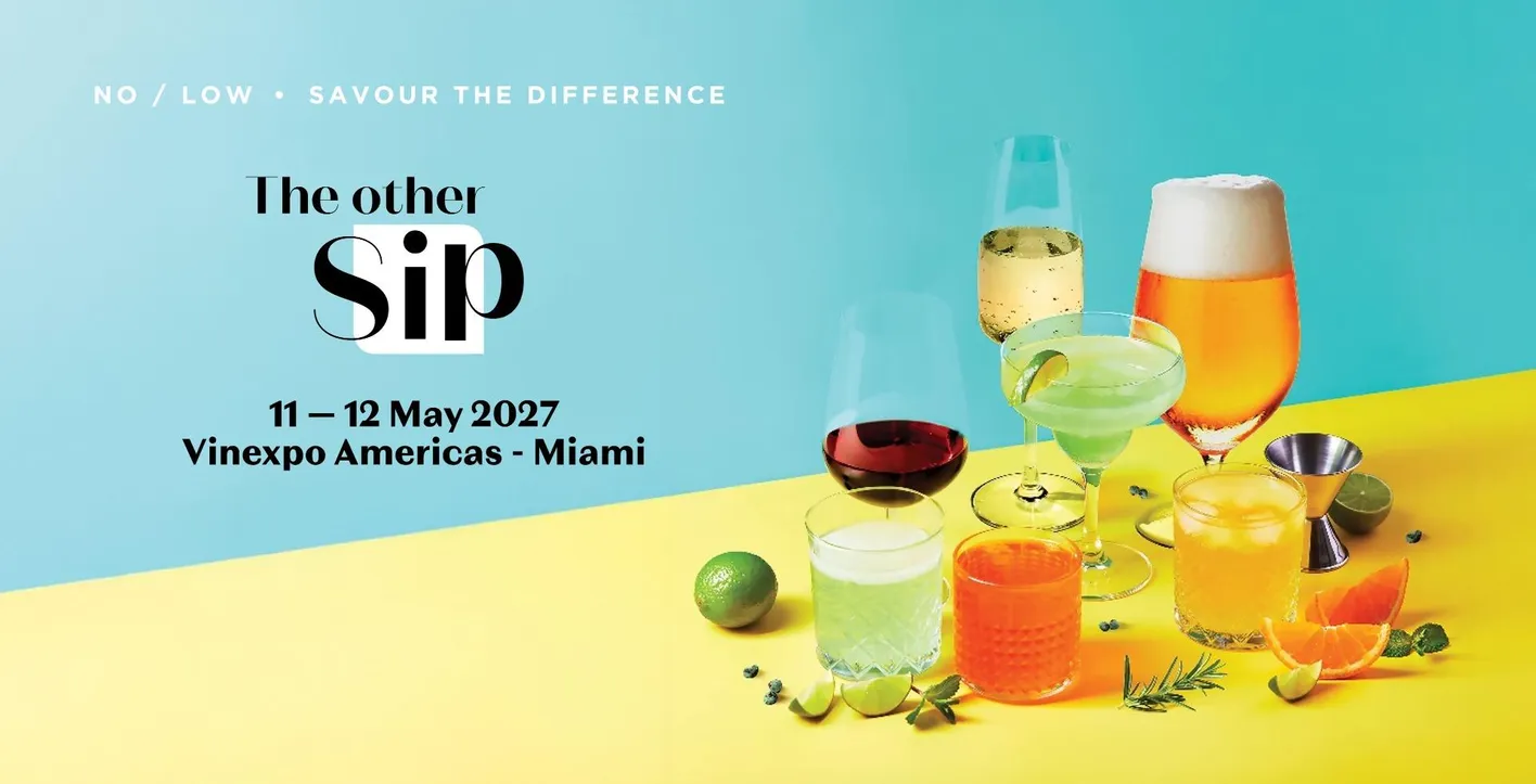 Poster of The Other Sip, the exhibition exclusively for No/Low alcohol professionals.