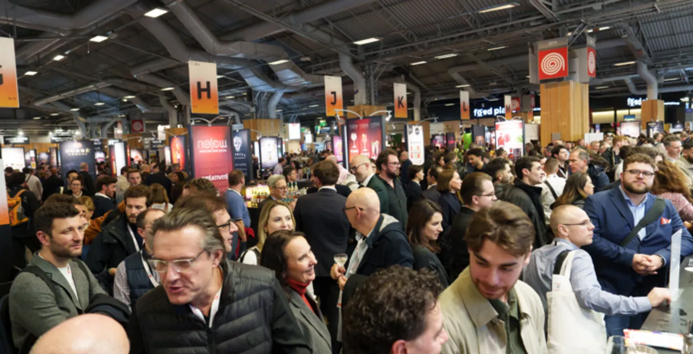 People in the Be Spirits area of Wine Paris
