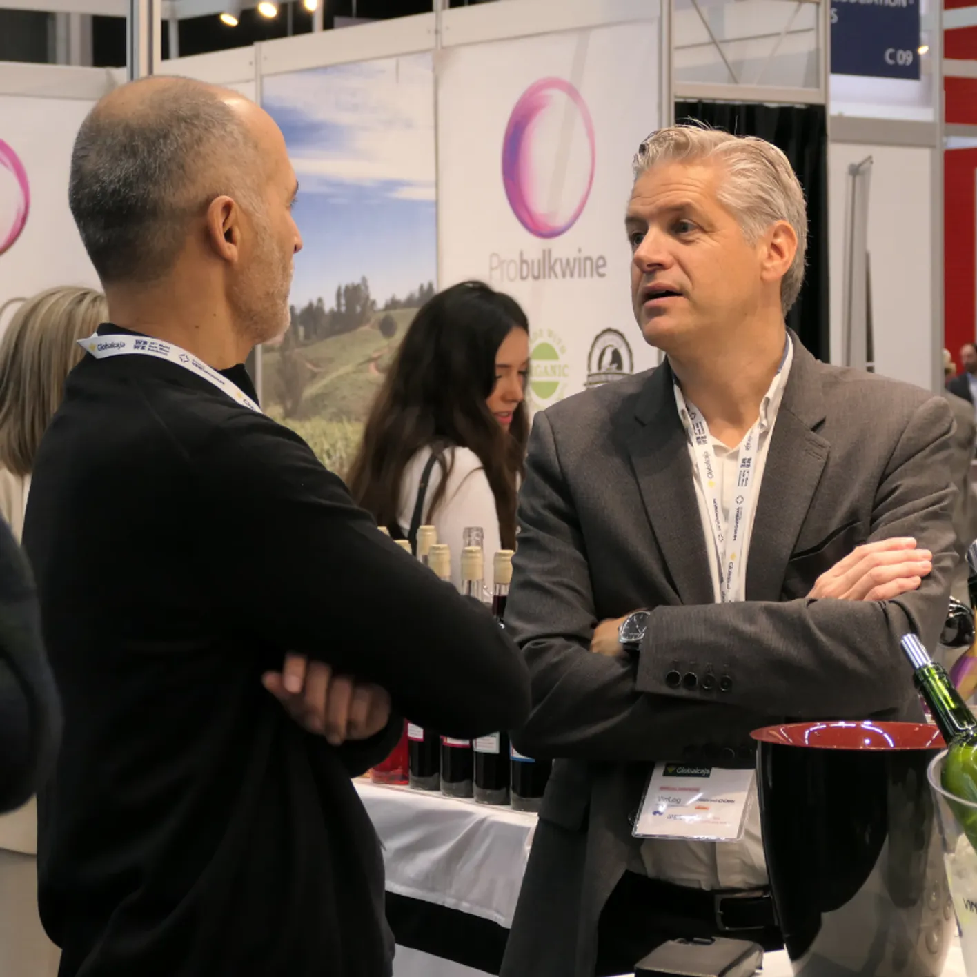 men talking business at wbwe